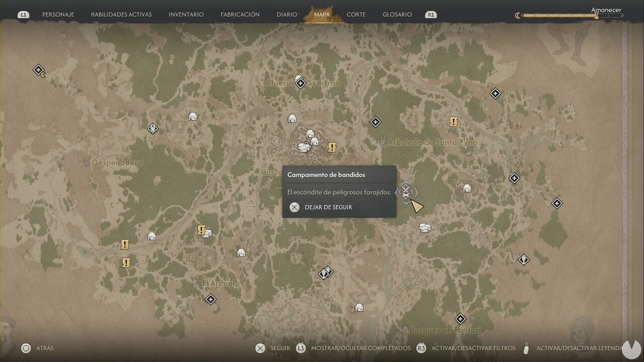 The Blood of Dawnwalker - Bandit Camps, location of the Bandit Camp in St. Tyna's Grove