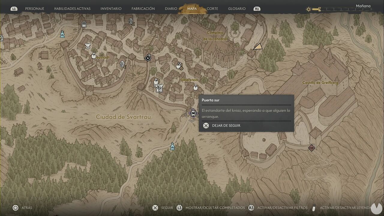 The Blood of Dawnwalker - Brencis's Banners; location of the Banner of Oppression at The South Gate
