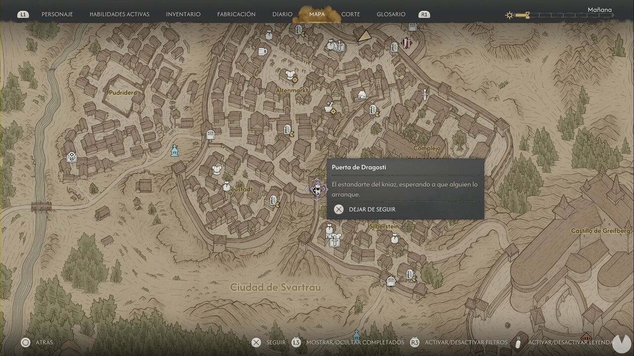 The Blood of Dawnwalker - Brencis's Banners; location of the Banner of Oppression at Dragosti Gate