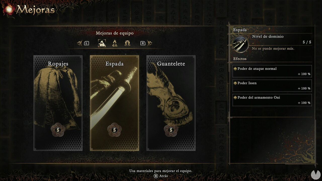 Onimusha: Way of the Sword - Enhancements: Sword section