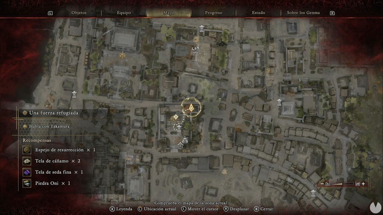 Onimusha: Way of the Sword - Oni Glyphs: location of the Oni Glyph at Rokudo-chinnoji Temple