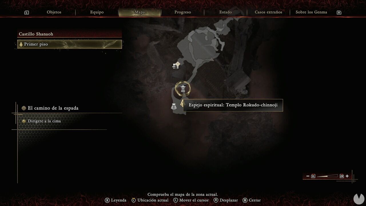 Onimusha: Way of the Sword - The Way of the Sword: location of the Rokudo-chinnoji Temple Spirit Mirror in Shanaoh Castle