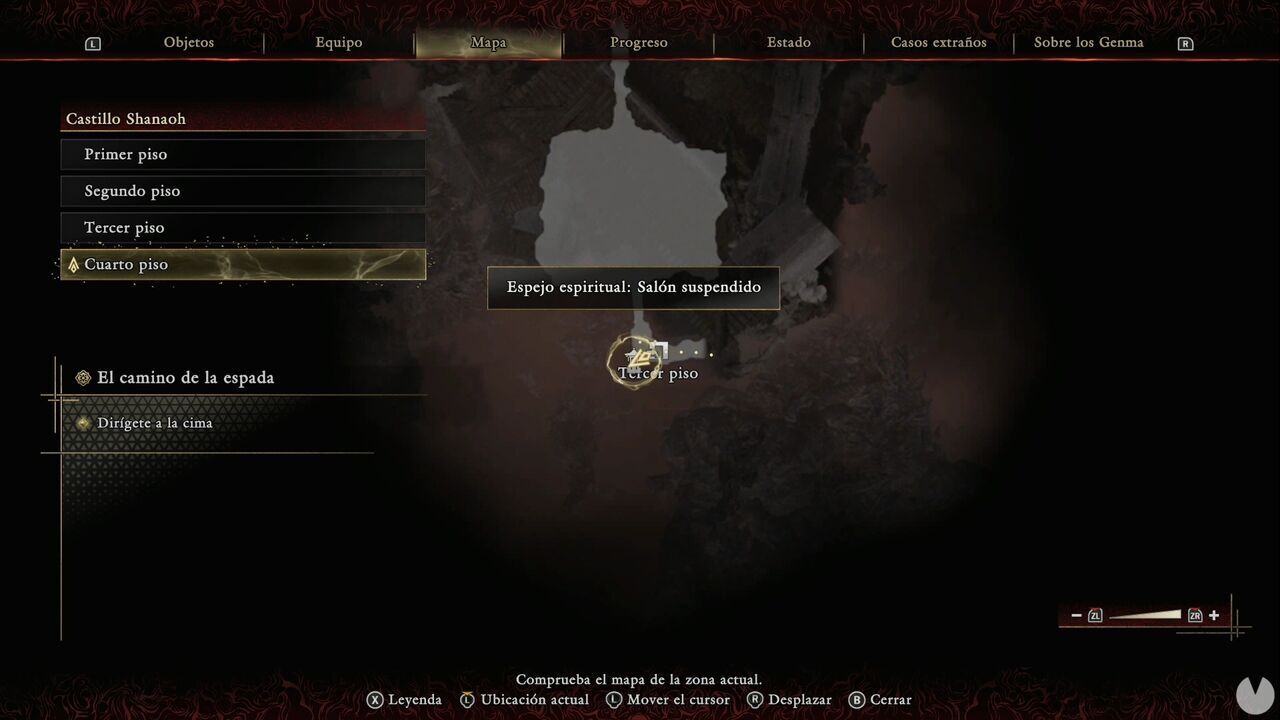 Onimusha: Way of the Sword - The Way of the Sword: location of the Suspended Hallway Spirit Mirror on the Fourth Layer