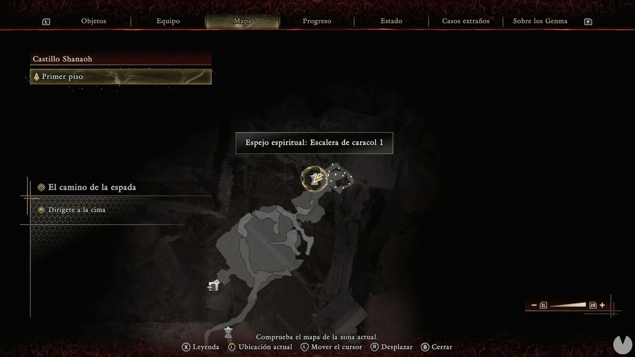 Onimusha: Way of the Sword - The Way of the Sword: location of the Spiral Stairs 1 Spirit Mirror on the First Layer