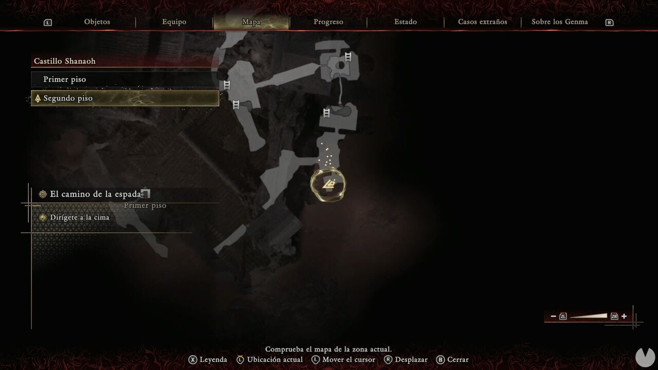Onimusha: Way of the Sword - The Way of the Sword: location of the chest containing Cotton Cloth and Iron in the southeastern corner of the Second Layer