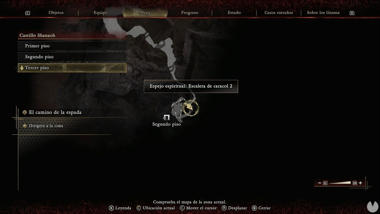 Onimusha: Way of the Sword - The Way of the Sword: location of the Spiral Stairs 2 Spirit Mirror on the Third Layer