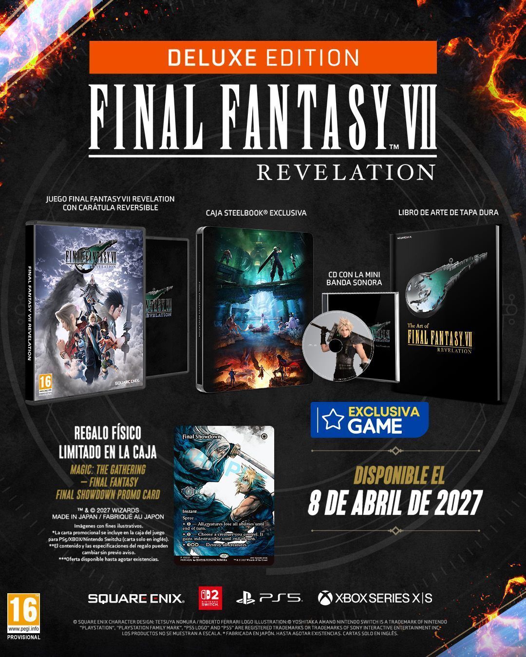 Ya puedes reservar Final Fantasy VII Revelation Deluxe Edition en GAME