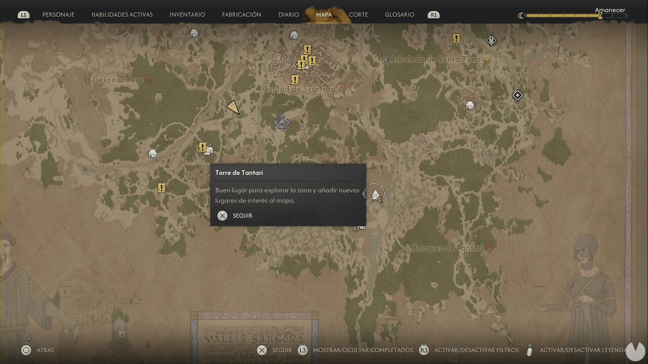 The Blood of Dawnwalker - Scouting Towers; Tantari Tower location