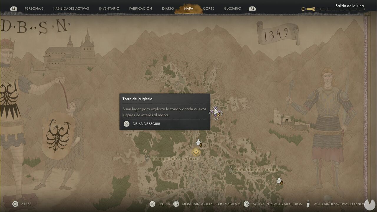 The Blood of Dawnwalker - Scouting Towers; Church Tower location