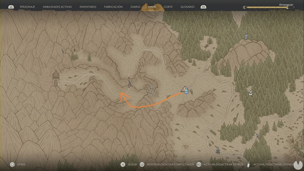 The Blood of Dawnwalker - Endings; route through the mountains to bypass the broken bridge and reach the A Hero They Deserve ending
