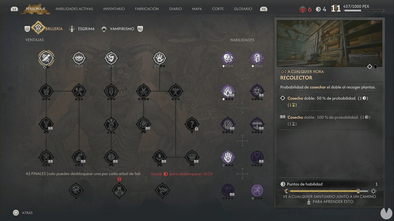 The Blood of Dawnwalker - Best skills; Witchcraft skill tree