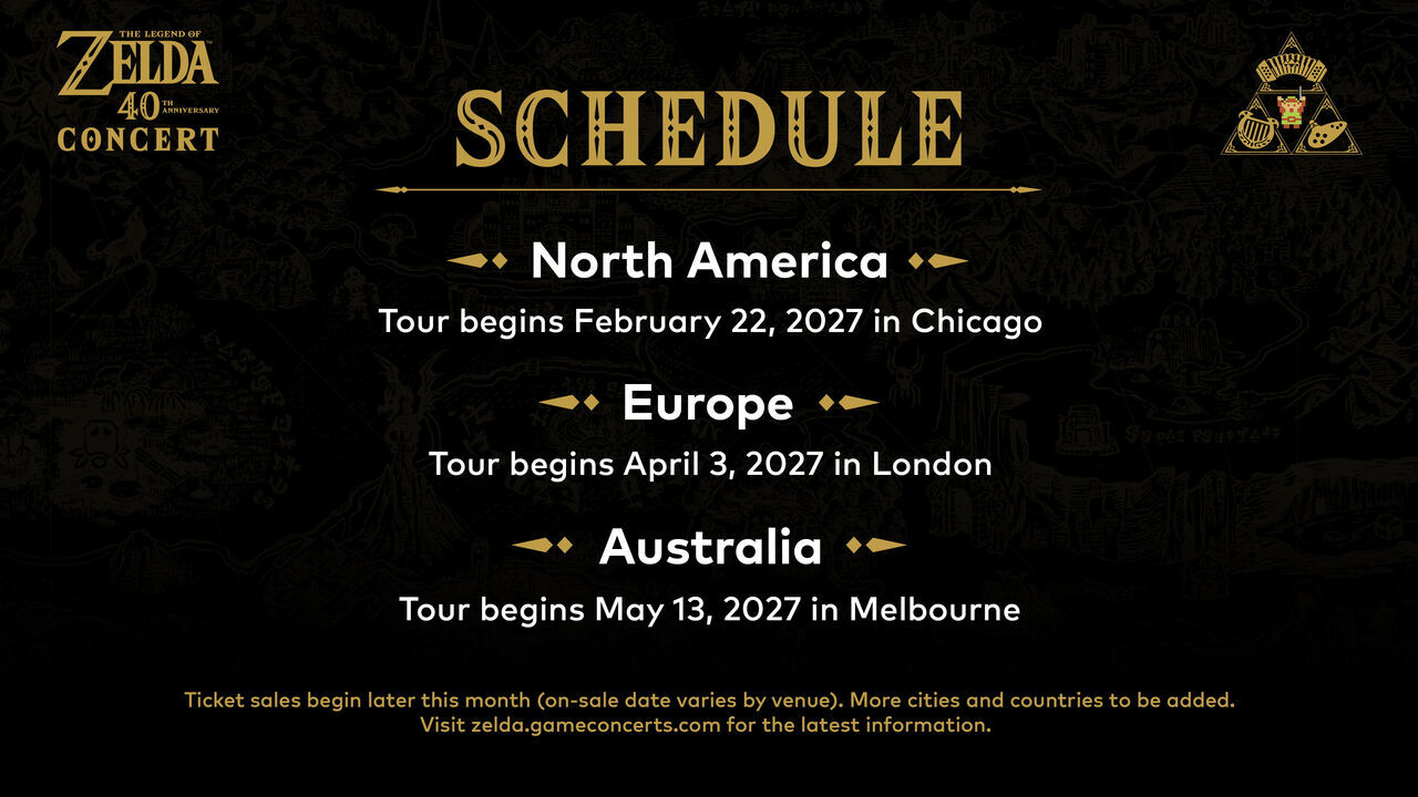 Fechas concierto 40 aniversario de Zelda