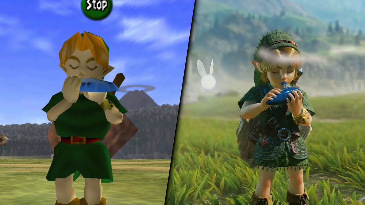 Zelda Ocarina of Time Remake se enfrenta al original de Nintendo 64 en su primera comparativa gr�fica