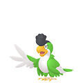 Squawkabilly (Plumaje Verde) en Pokémon Champions