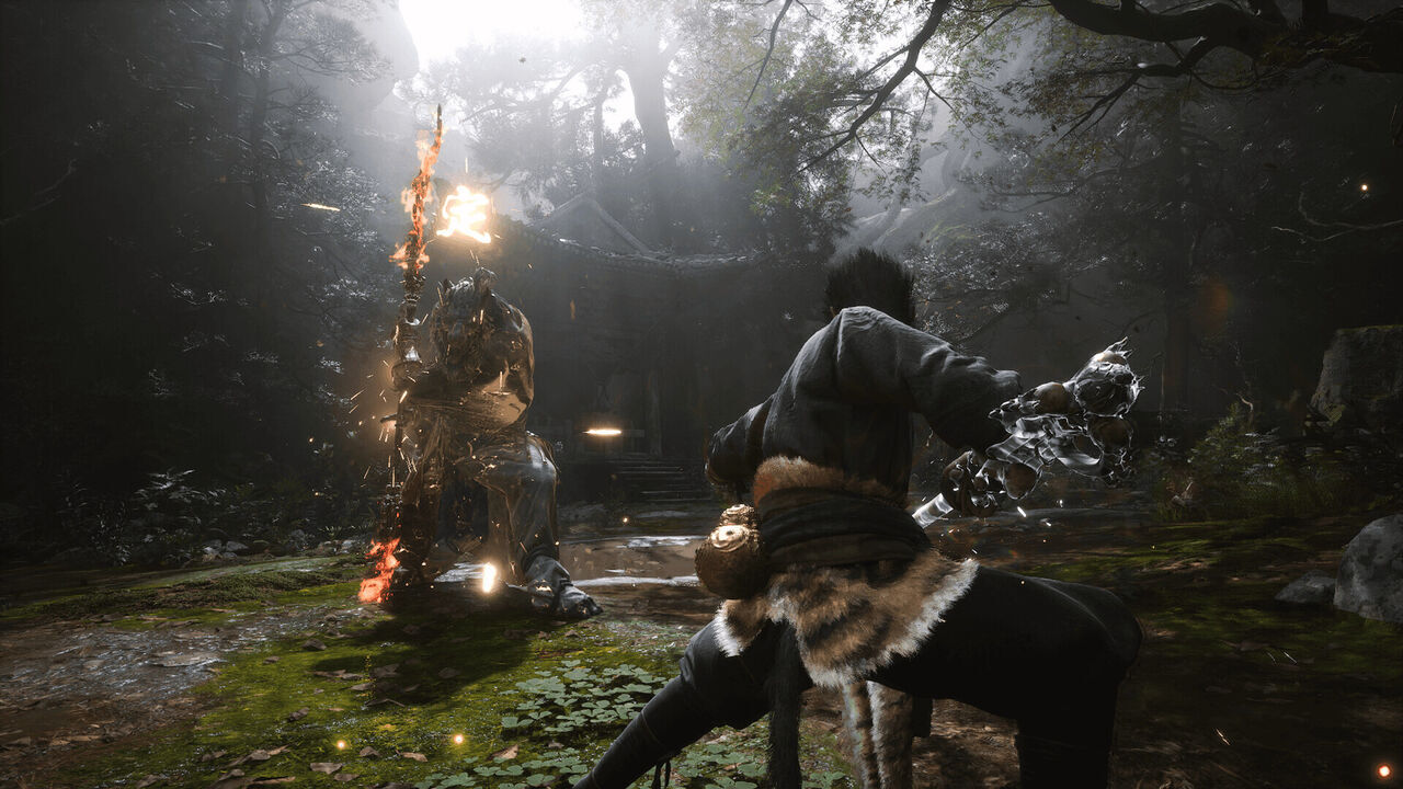 Captura de un combate de Black Myth: Wukong