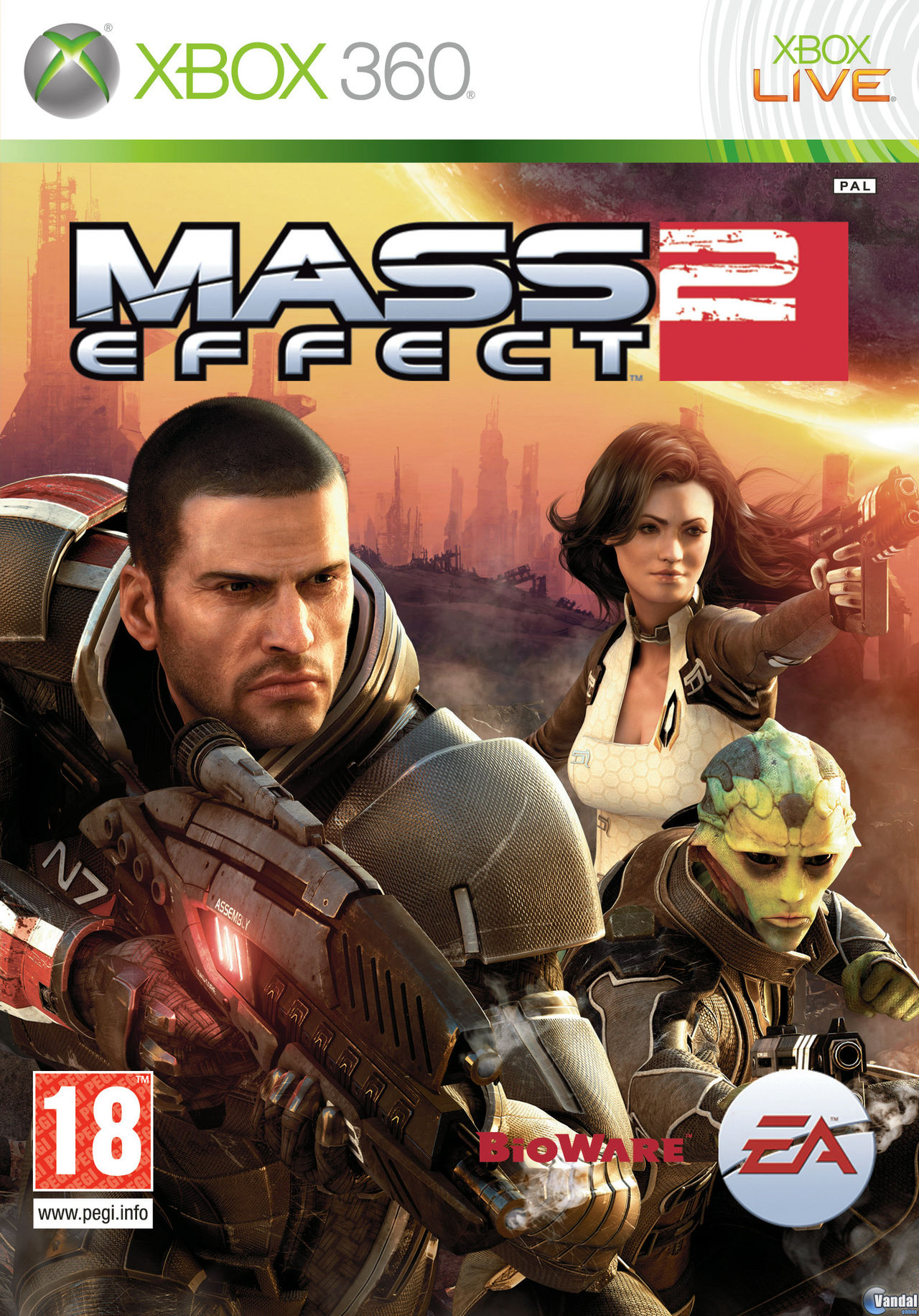 horario Corteza medias Mass Effect 2 - Videojuego (Xbox 360, PS3 y PC) - Vandal