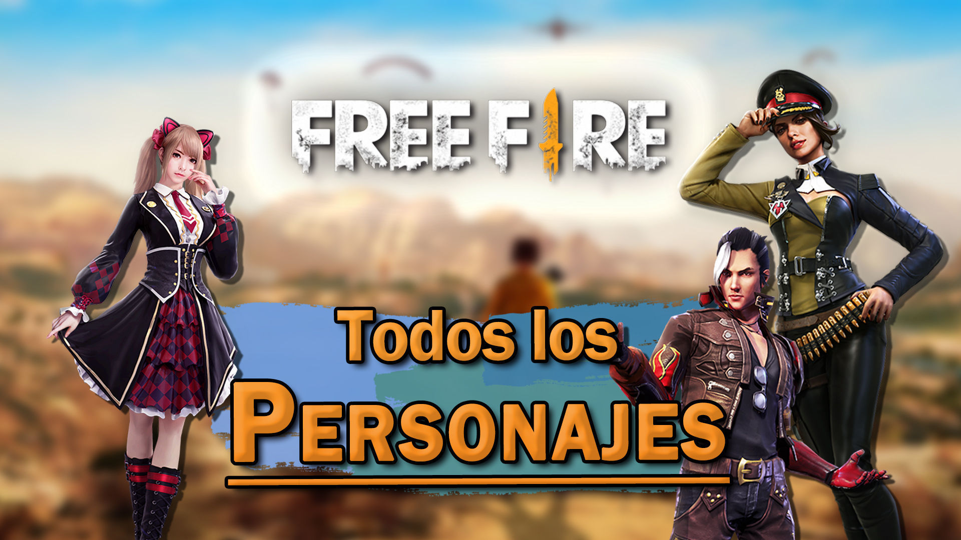 Mochila Grande Free Fire Chrono L Azul