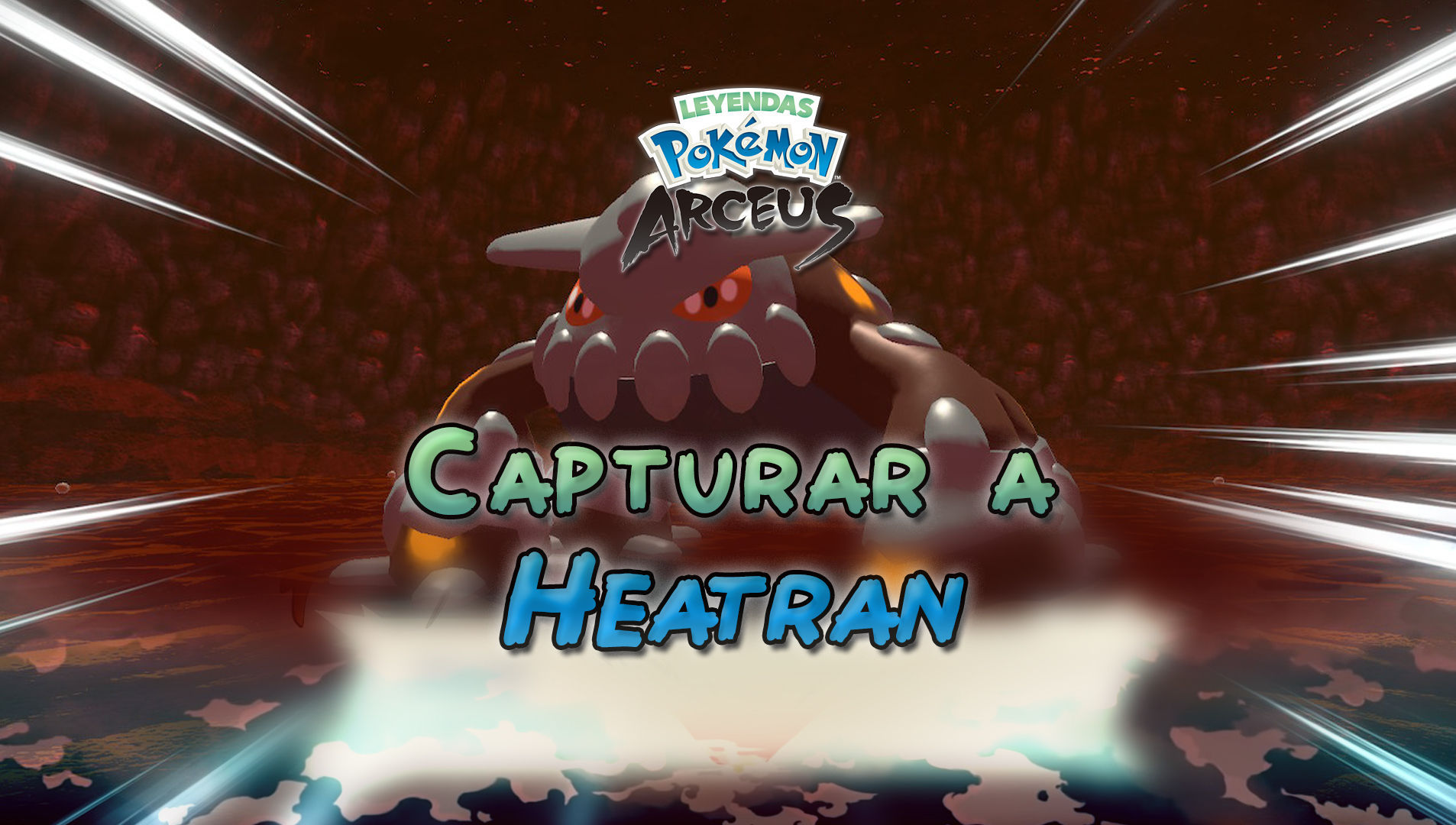 ◓ Como capturar Heatran no Pokémon Legends Arceus (The Plate of Firespit  Island)