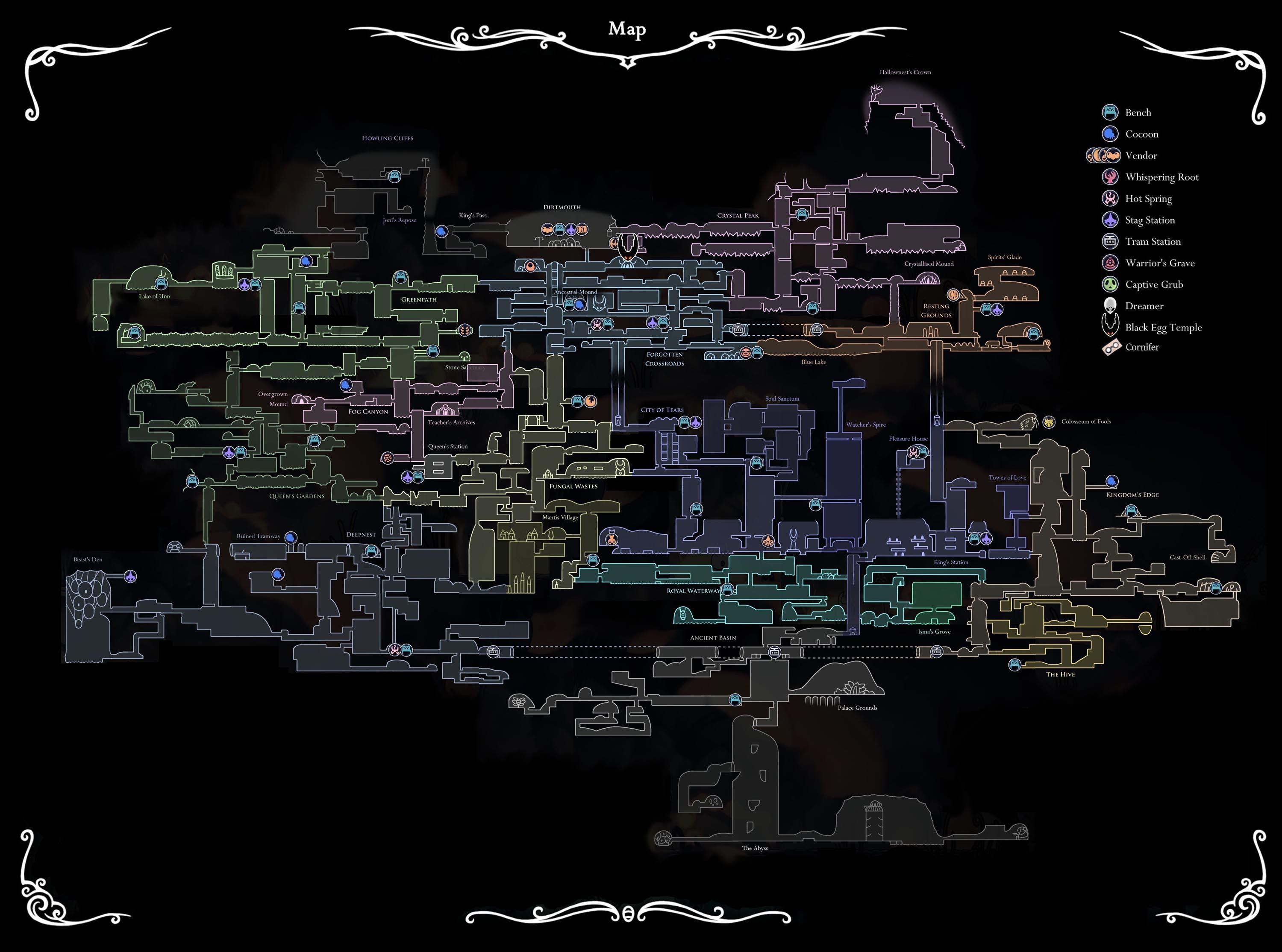 Hollow Knight Mapa Y Localizaci n De Todo Para Lograr El 107 Hollow Knight Mapa Y Localizaci n De Todo Para Lograr El 107