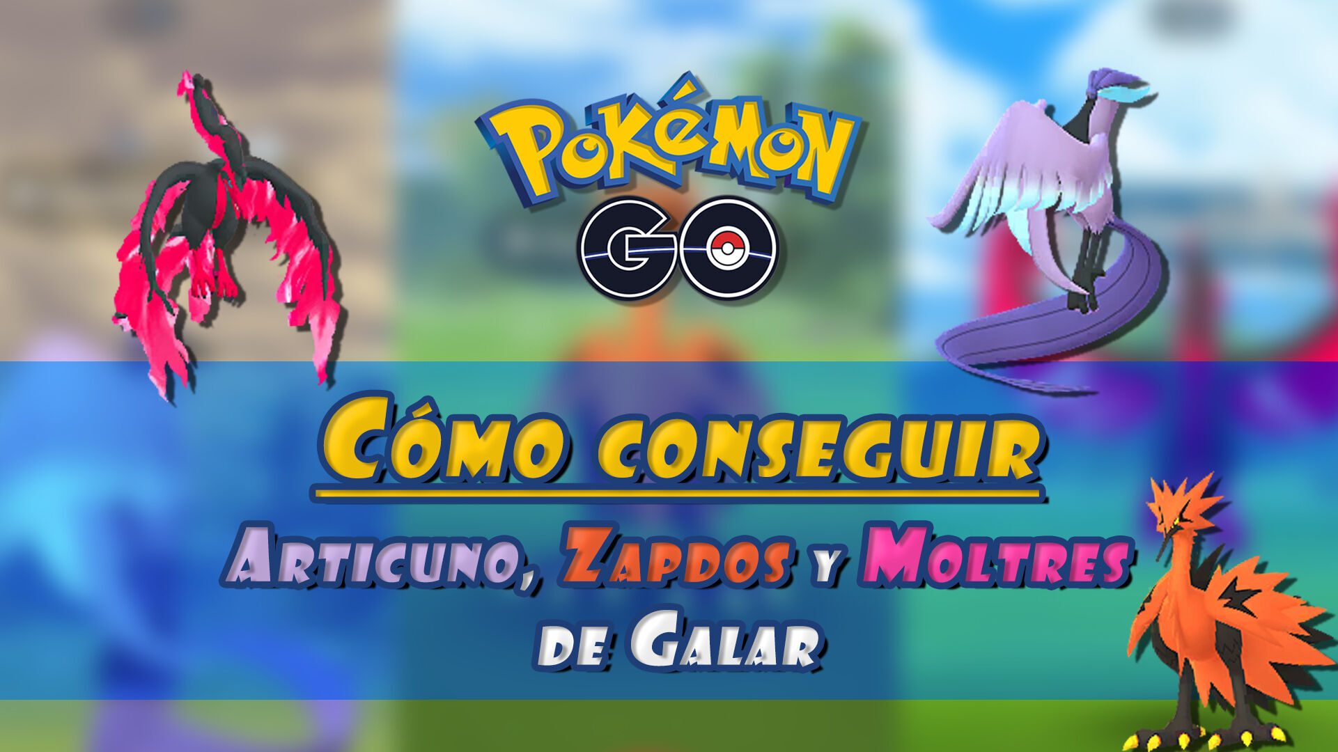 EIIITA! ZAPDOS, MOLTRES E ARTICUNO DE GALAR SALVAGEM NO INCESO NO POKÉMON  GO 