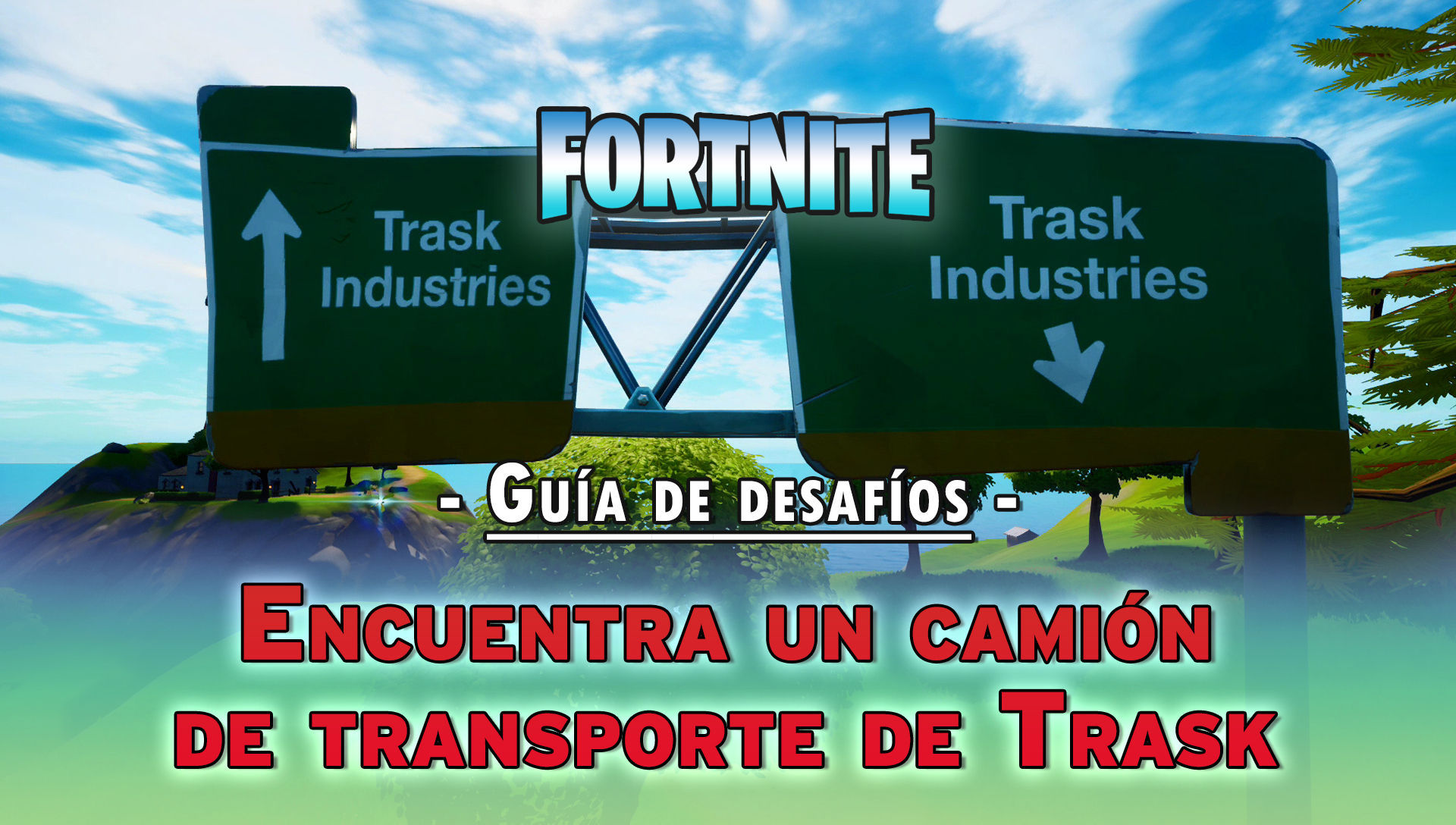 Desaf o Fortnite Encuentra un cami n de transporte de Trask