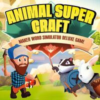 Portada oficial de Animal Super Craft - Maker Word Simulator Deluxe Game 2023 para Switch