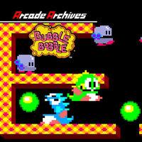 Portada oficial de Arcade Archives BUBBLE BOBBLE para Switch