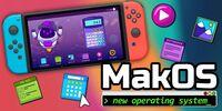 Portada oficial de MakOS new operating system para Switch
