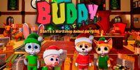 Portada oficial de Buddy & Friends: Santa's Workshop Animal Party para Switch