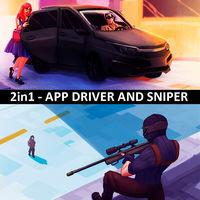 Portada oficial de 2in1 - App Driver and Sniper para Switch