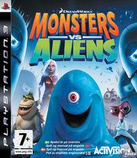 Portada oficial de Monsters vs. Aliens para PS3