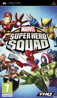 Portada oficial de Marvel Super Hero Squad para PSP