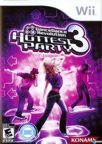 Portada oficial de Dance Dance Revolution Hottest Party 3 para Wii