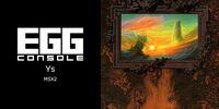 Portada oficial de EGGCONSOLE Ys MSX2 para Switch