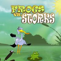 Portada oficial de Frogs vs. Storks para Switch