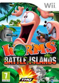 Portada oficial de Worms: Battle Islands para Wii