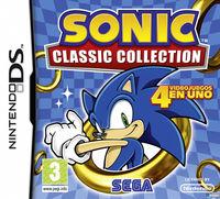 Portada oficial de Sonic Classic Collection para NDS