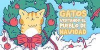 Portada oficial de Gatos visitando el pueblo de Navidad para Switch