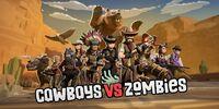 Portada oficial de Cowboys vs Zombies para Switch