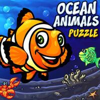 Portada oficial de Ocean Animals Puzzle para Switch
