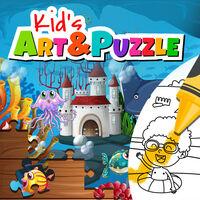 Portada oficial de Kid's Art & Puzzle para Switch