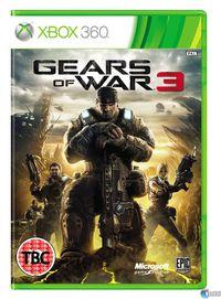Portada oficial de Gears of War 3 para Xbox 360