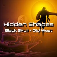 Portada oficial de Hidden Shapes: Black Skull + Old West para Switch