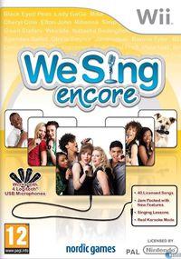 Portada oficial de We Sing Encore para Wii