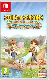Portada oficial de Story of Seasons: A Wonderful Life para Switch