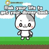 Portada oficial de Risk your life to get your dinner back -Nyanzou action game- para Switch