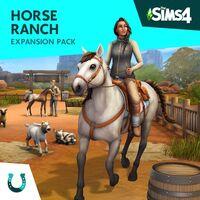 Portada oficial de Los Sims 4: Rancho de Caballos para PS4