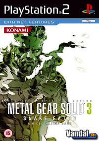 Portada oficial de Metal Gear Solid 3: Snake Eater para PS2
