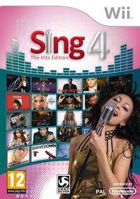 Portada oficial de Sing 4  The Hits Edition para Wii
