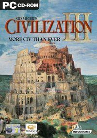Portada oficial de Civilization 3 para PC